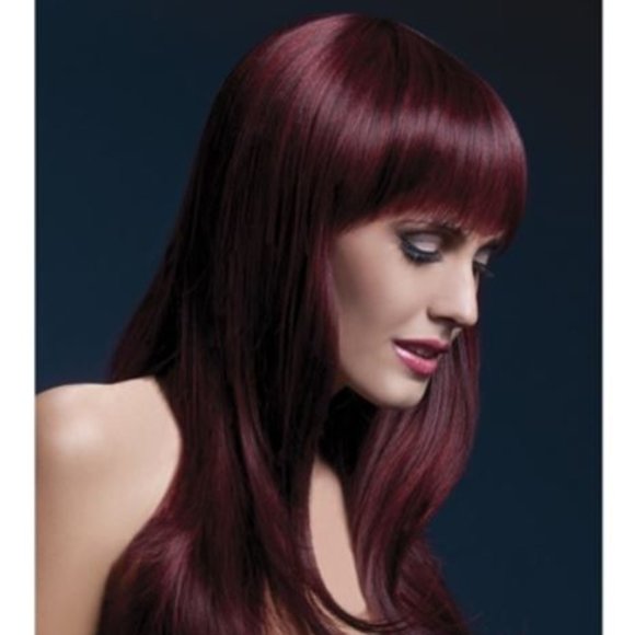 Long Women Brunette Wavy Synthetic Hair Full Wig